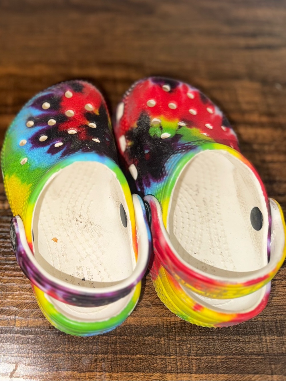 CROCS Kids Clogs Rainbow Tie-Dye